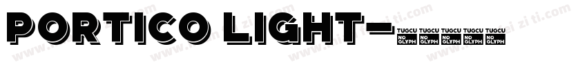 Portico Light字体转换